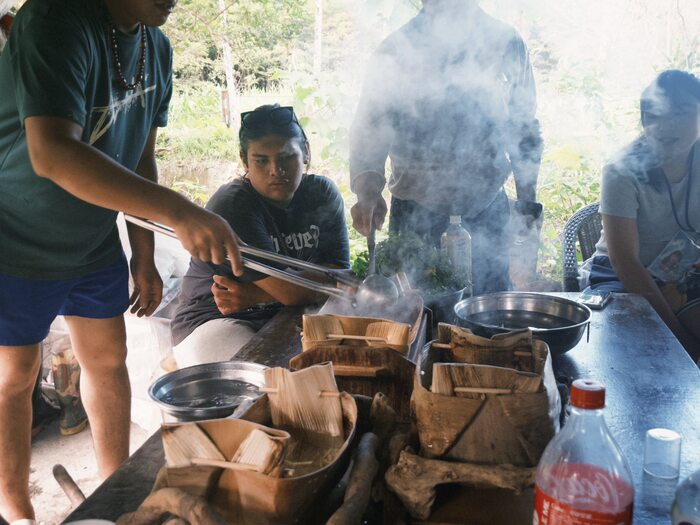 製作傳統美食圖片